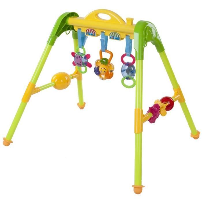 Portique D Activite Jeu D Eveil Avec Jouets Suspendus Bebe 0 Jaune Et Vert Jaune Et Vert Cdiscount Puericulture Eveil Bebe