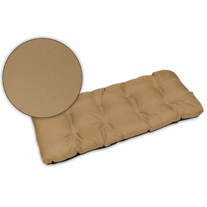 Coussin pour Banc de Jardin - SuperKissen24. - Intérieur/Extérieur - Imperméable - 100x50 cm - Beige