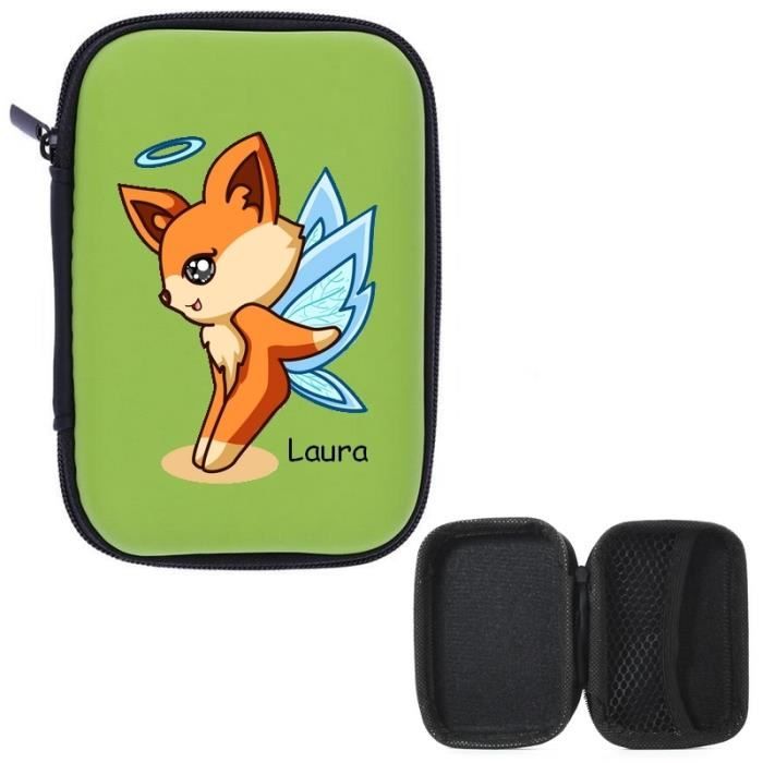 Pochette vert pour carte pokemon magic fee fox prenom