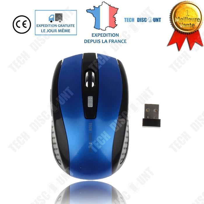 Souris sans fil – TD® – Ergonomique – Design élégant – Connexion rapide – Anti-interférences