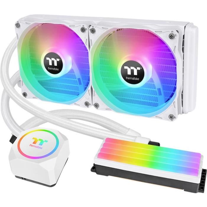 THERMALTAKE Floe RC 240 CPU & Memory AIO Snow Edition Neuf - vue 2