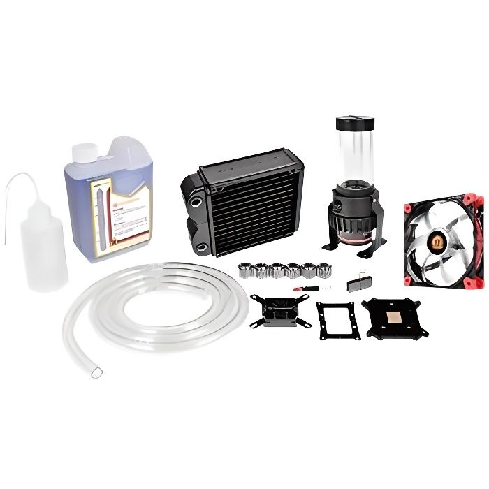 Thermaltake RL140 D5 - Kit watercooling complet Noir (réf. CL-W072-CU00BL-A)