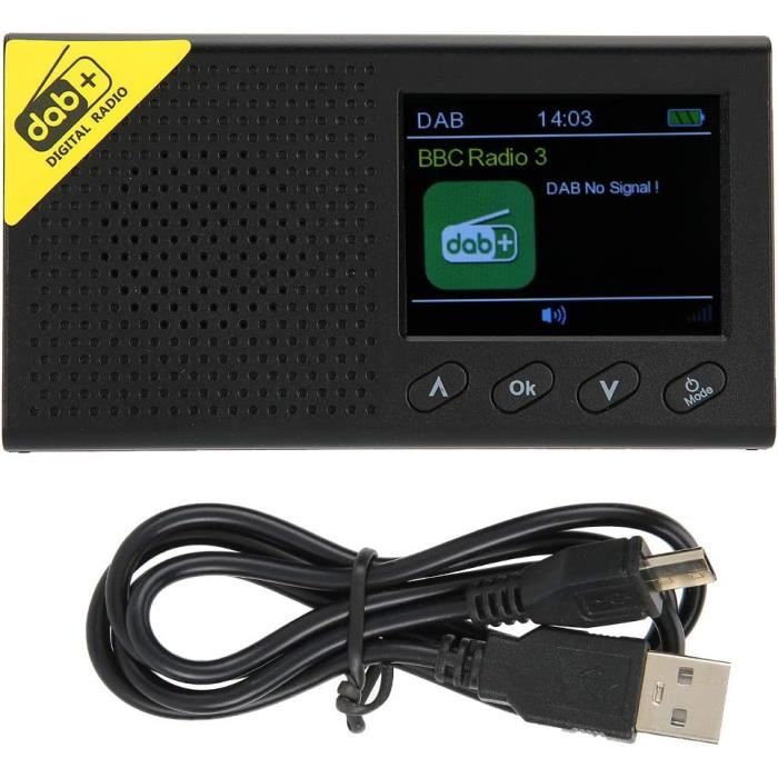Radio Dab Portable+Fm Radio Numérique, Avec Haut-Parleur Bluetooth ...