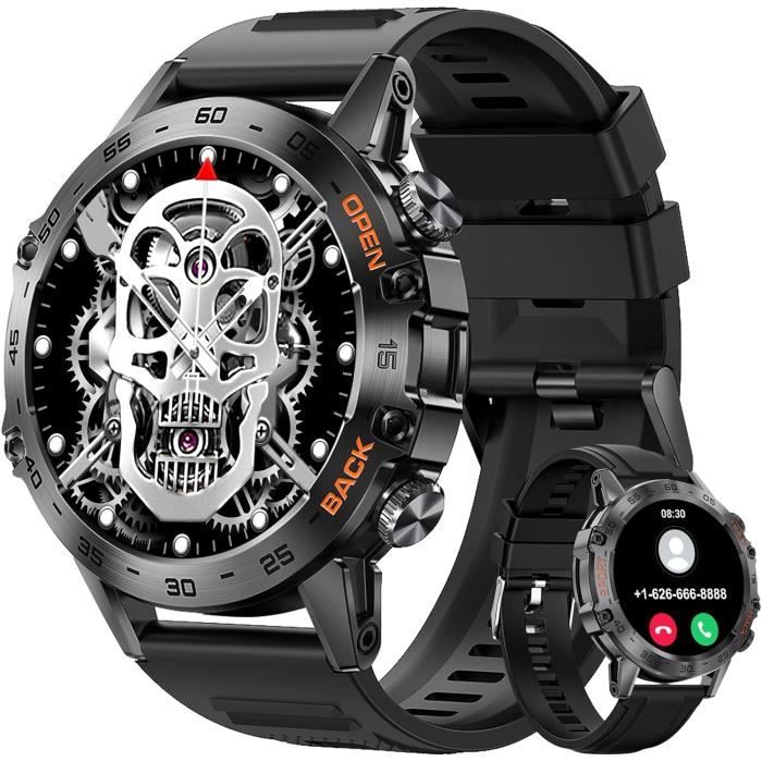 Montre Connectée Vamout S54 1,39" - Sport, Santé, Appels Bluetooth, Design Noir - Neuf
