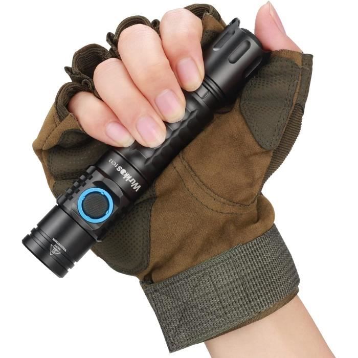 Lampe Torche LED Tactique S2000 - 1650 Lumens, Rechargeable USB, Zoom Réglable, Étanche