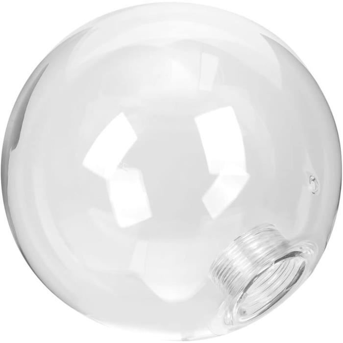 Housoutil Abat-Jour Globe Verre G9 100 Mm – Style Bubble Transparent Craquelé