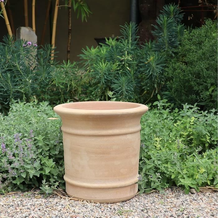 Kreta Keramik Canna Pot de fleurs en terre cuite fait à la main — free download
