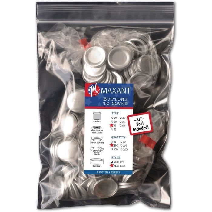 Lot De 100 Boutons Plats En Acrylique Et Résine - Argenté - Tailles Mixtes 10-15 Mm - Pour Cartes, Scrapbooking, Couture - 2