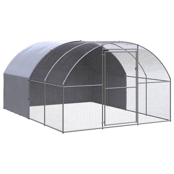 vidaXL Poulailler 3x4x2 Acier galvanisé