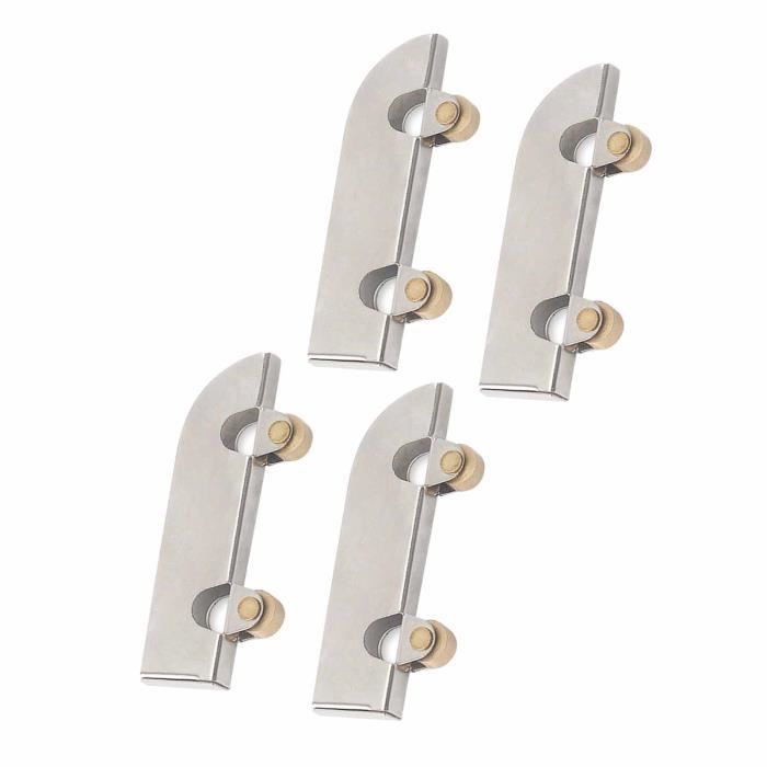 8 Poulies à Rouleau Pour Porte Vitrée Coulissante – Acier Inox, Roulement à Billes
