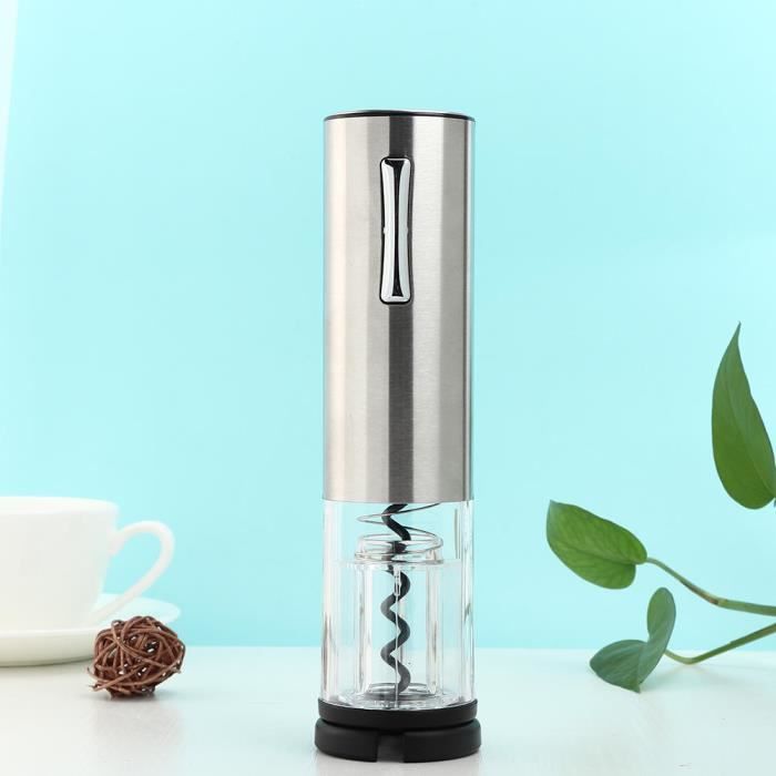 Ensemble De Tire-bouchon Automatique 7 En 1 Avec Tire-bouchon électrique, Coupe-capsule, Aérateur, 2 Bouchons De Bouteille, Base De Rangement