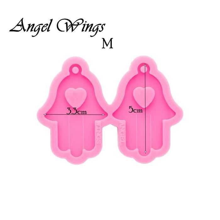Moules Silicone 2 Pièces Croix Bleu Ciel Pour Boucles D'oreilles Résine - Réutilisables, 77x62 Mm, DIY Bijoux