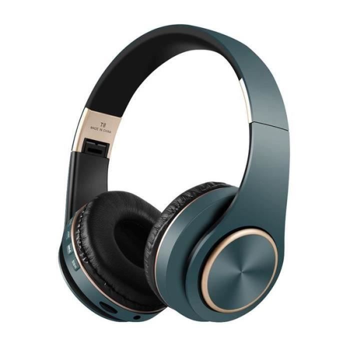 Casque Audio Sans Fil Rétro Yakermur - Écouteurs Bluetooth Avec Basse Lourde Et Confort Longue Durée