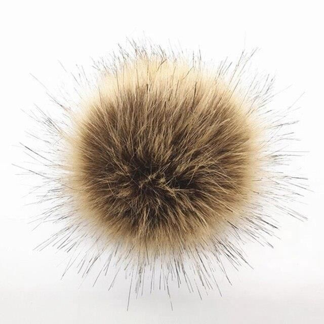 Lot De 20 Pompons En Fausse Fourrure - 3 Cm - Noir Et Autres Coloris - Pour Tricot, Déco, Bricolage