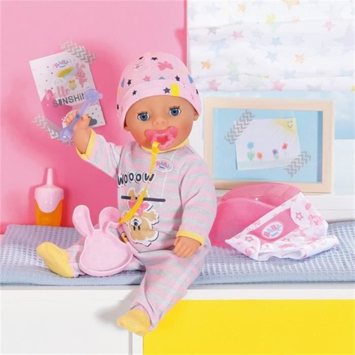 Poupée Zapf Creation Baby born litle Girl de 36 cm - 7 fonctions - Accessoires inclus
