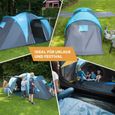 Tente de camping familiale dôme - Skandika Hammerfest 4 - 4 personnes - 500x220cm - Colonne d'eau 3000 mm-1