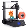 Imprimante 3D JGAURORA Magic DIY FDM Kit de cadre en métal de haute précision Noir-1