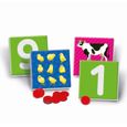 Montessori - Clementoni - Les chiffres tactiles - Jeu éducatif apprentissage des chiffres - 10 cartes chiffres rugueux - Dés 3 ans-1