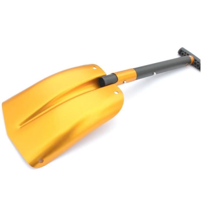 ALPIDEX Kit Pelle Avalanche Télescopique + Sonde Aluminium – Pelle 66/83cm, 615g – Sonde 260/320cm, 230/280g – Sac Inclus