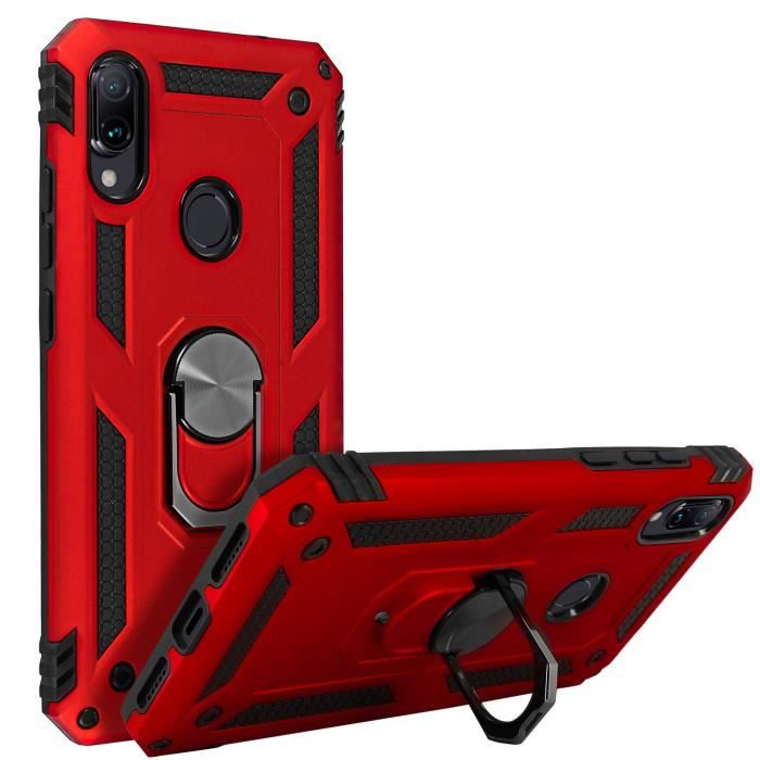 Coque Avizar Pour Xiaomi Redmi Note 13 5G - Bague Métallique Support - Rouge - Neuf