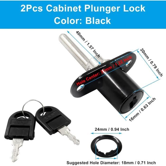 Lot De 10 Verrous De Sécurité Pour Armoire, Tiroir, Boîte Aux Lettres