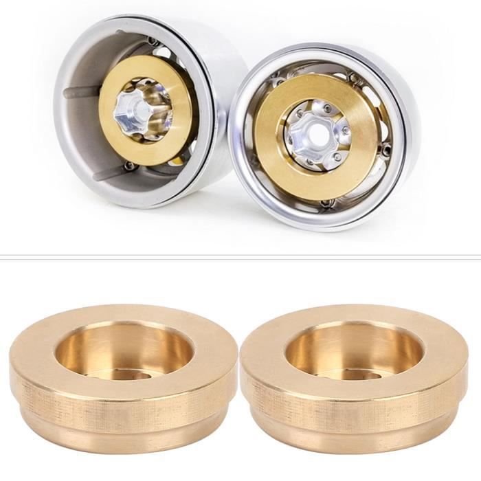 Contrepoids En Laiton Pour Roues RC – 2 Pièces – Compatible Traxxas Slash 4×4 – Poids 240g Pour Améliorer L’Équilibre