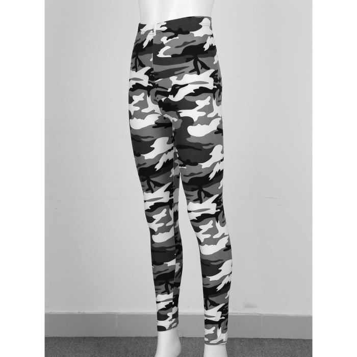 Charmi Legging Long Fille Taille Haute – Pantalon Collant Sport Élastique Doux, Motifs Arc-en-Ciel Ou Léopard, 5-10 Ans