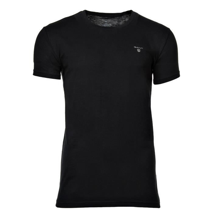 Tee shirt sales noir uni homme
