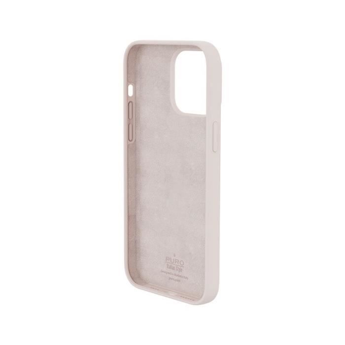 Coque Silicone Puro Icon Noir Pour IPhone 13 Pro Max - Protection Souple - Neuf