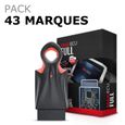 MaxiECU + Tablette Tactile 10 pouces - Pack 43 Marques - Valise Diagnostic Auto OBD2 Scanner Multimarque En Français Delphi Autocom-2