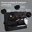 Housse de transport pour table de massage avec rangements - Noir - Vivezen-2