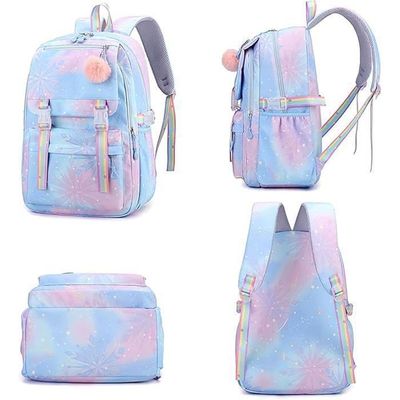 Sac à Dos Fille Stitch (Lilo Et Stitch) - 37x26x12 Cm - 2 Compartiments Zippés - Bretelles Ajustables - Pour école Primaire, Maternelle, Cadeau Enfant