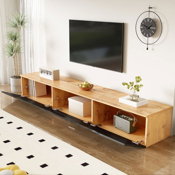 Meuble TV 180 Cm Avec LED 16 Couleurs - 3 Portes, Design Moderne, Montage Mural Ou Au Sol - 7