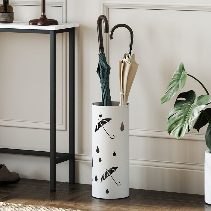 Porte-Parapluie, Blanc-doré Pour Cannes Et Cannes, Porte-parapluies D