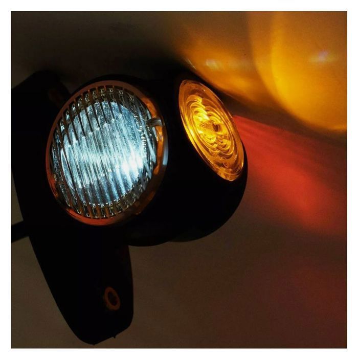 Feu de position Rond petit modèle 12-24V LED rouge