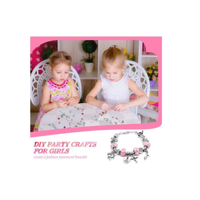 66pcs Bijoux enfants fille,Charms Bracelet Kit Idée Cadeau Anniversaire  Fille,Fabrication bijoux enfant 6 7 8 9 10 11 12 13 ans Noël - Cdiscount  Beaux-Arts et Loisirs créatifs