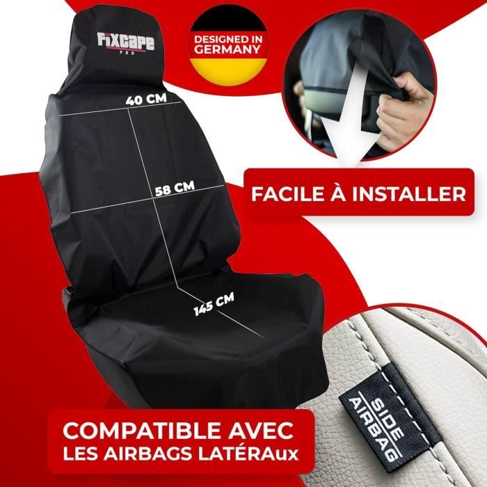 Housse De Siège Voiture Universelle Avant - Protection étanche En PU - Pour Conducteur Ou Passager
