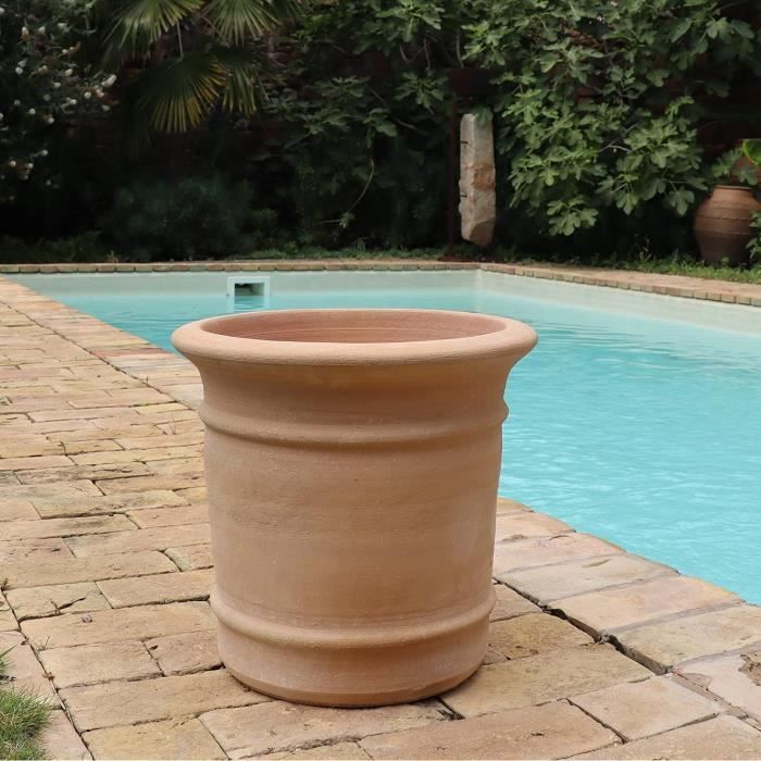 Kreta Keramik Canna Pot de fleurs en terre cuite fait à la main — free download