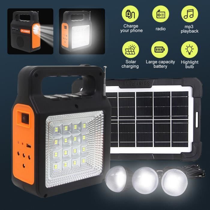Générateur solaire portable pour la maison de plein air Kit d'alimentation  solaire avec panneau solaire - Chine D'ALIMENTATION, générateur solaire
