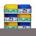 Mickey Mouse et ses amis - Meuble de rangement pour chambre d’enfant avec 6 bacs-3
