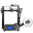 Imprimante 3D JGAURORA Magic DIY FDM Kit de cadre en métal de haute précision Noir-3