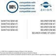 Sanitas/Beurer - 12 électrodes mixtes compatibles Sanitas SEM 40/41/42/43/44 et Beurer EM40/41/49/80 TENS-EMS - Connecteurs snap-3