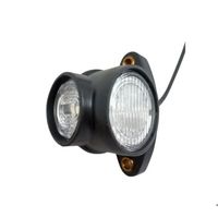 2 Feux De Gabarit LED Tricolore 12/24V - Rouge/Blanc/Orange - Pour Remorque, Camion, Van, SUV