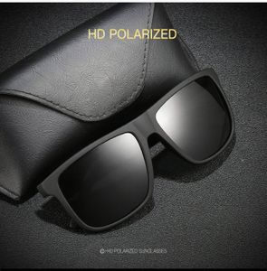 Lunettes De Soleil Polarisées Homme UV400 - Monture Aviateur Métal Noir - Neuf Avec étiquettes