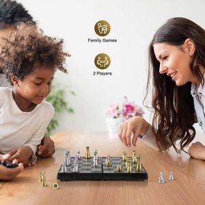 Jeu d'échecs magnétique échiquier pliant et pièces... - Grandado