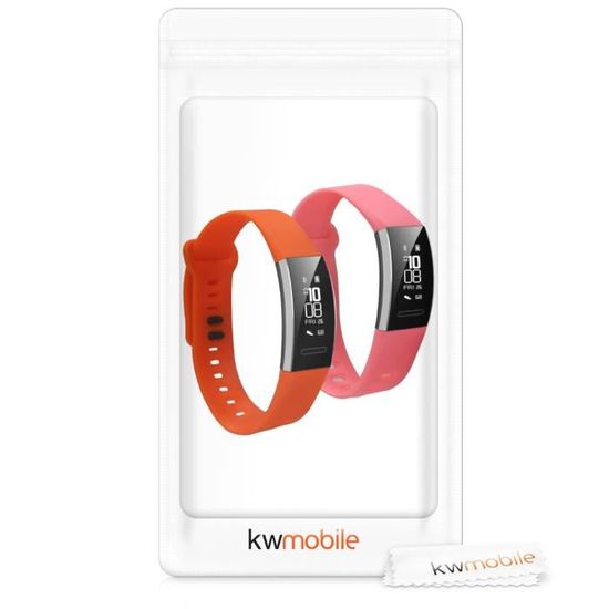 Band 2 Pro Set 2X Bracelet de Rechange en Silicone pour Fitness Tracker Huawei Band 2 kwmobile Bracelet Huawei Band 2 Band 2 Pro