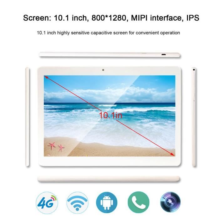 Pad Tablette 10.1 pouces 2 + 32G Android 7.0 Euro3