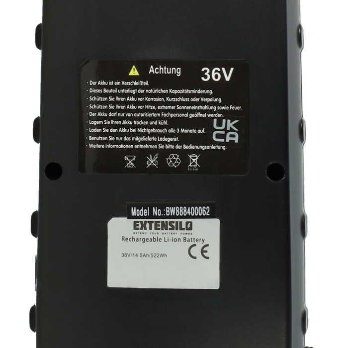 EXTENSILO Batterie compatible avec Haibike Sduro HardNine SL