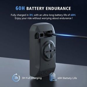 Coospo BC107 Ordinateur Vélo GPS Avec ANT+ – Écran 2.4" Rétroéclairé, 28h Autonomie, Sync Strava – Compteur Puissance & Cardio