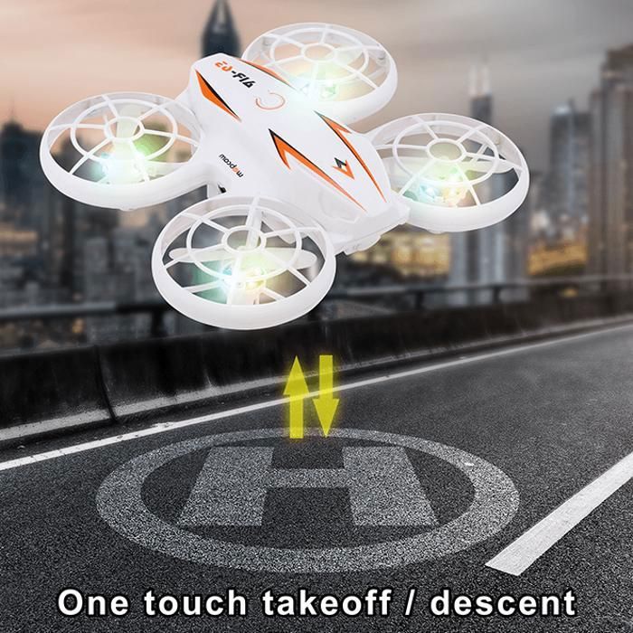 Drone Enfant ATOYX AT-66 Rouge - Quadcopter Télécommandé Avec Mode Sans Tête, 360° Flip, Maintien D'Altitude - Mini Drone Intérieur Idéal Pour Débutants Et Cadeau